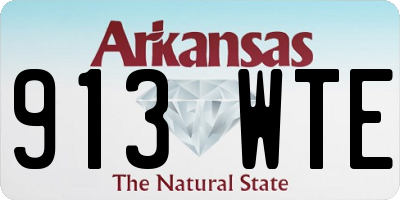 AR license plate 913WTE