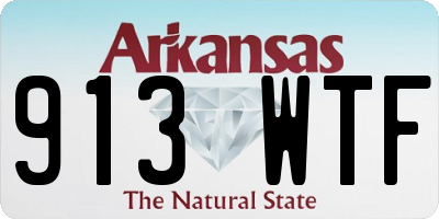 AR license plate 913WTF