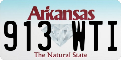 AR license plate 913WTI