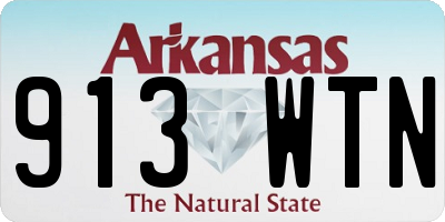 AR license plate 913WTN