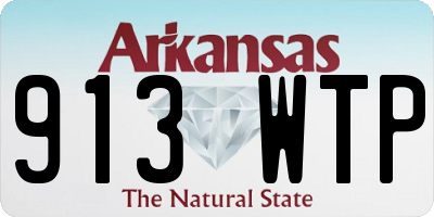 AR license plate 913WTP