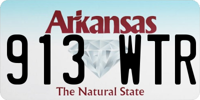 AR license plate 913WTR