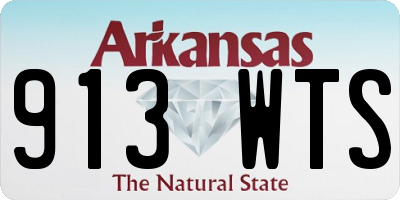 AR license plate 913WTS