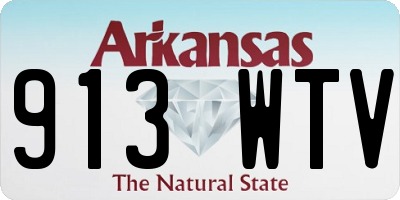 AR license plate 913WTV