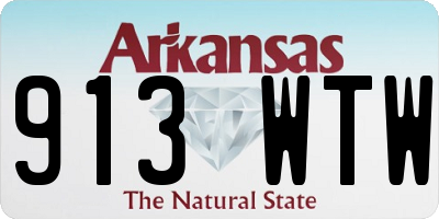 AR license plate 913WTW