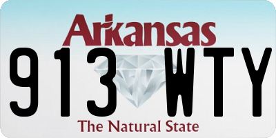 AR license plate 913WTY
