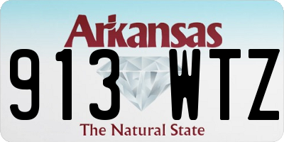 AR license plate 913WTZ