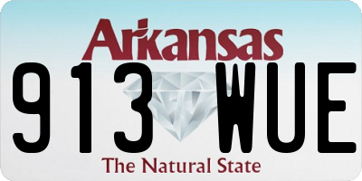 AR license plate 913WUE