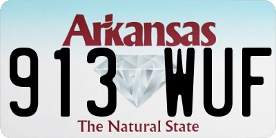 AR license plate 913WUF