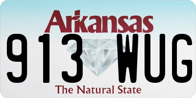 AR license plate 913WUG