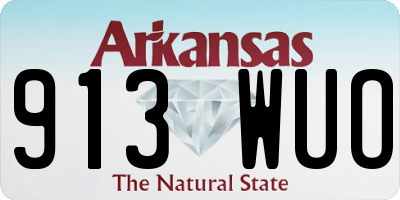 AR license plate 913WUO