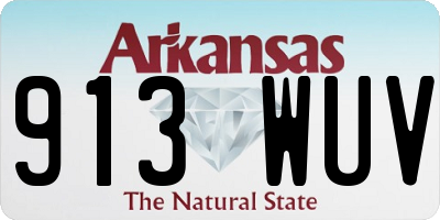 AR license plate 913WUV