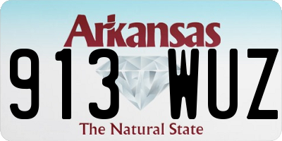 AR license plate 913WUZ