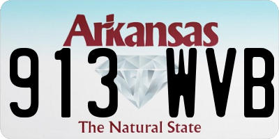 AR license plate 913WVB