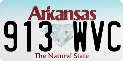 AR license plate 913WVC