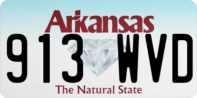 AR license plate 913WVD