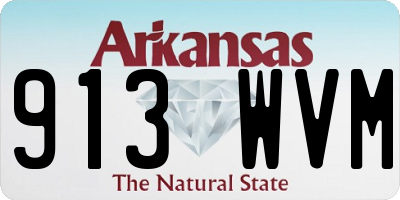 AR license plate 913WVM