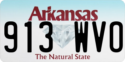 AR license plate 913WVO