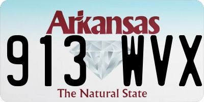 AR license plate 913WVX