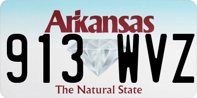 AR license plate 913WVZ