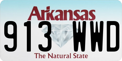 AR license plate 913WWD