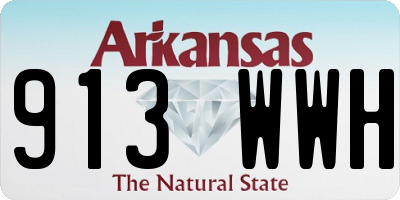 AR license plate 913WWH