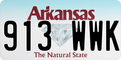 AR license plate 913WWK