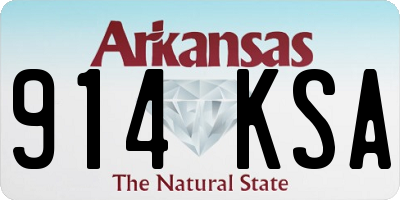 AR license plate 914KSA