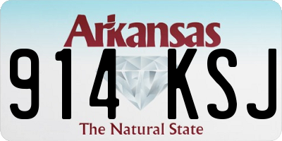 AR license plate 914KSJ