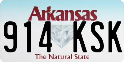 AR license plate 914KSK