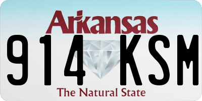 AR license plate 914KSM