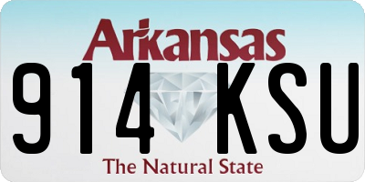 AR license plate 914KSU