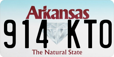 AR license plate 914KTO