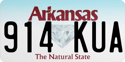 AR license plate 914KUA