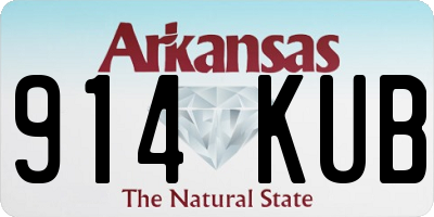 AR license plate 914KUB