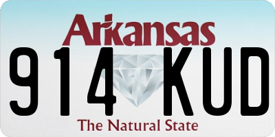 AR license plate 914KUD