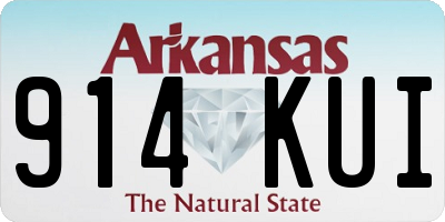 AR license plate 914KUI