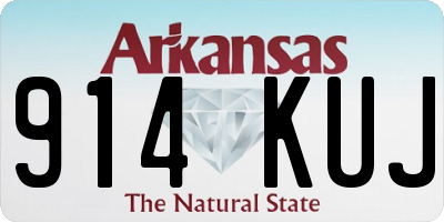 AR license plate 914KUJ