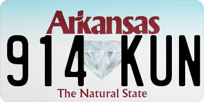 AR license plate 914KUN