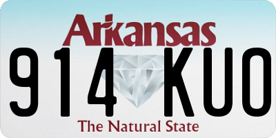 AR license plate 914KUO
