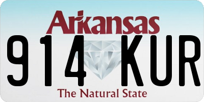 AR license plate 914KUR