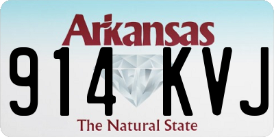 AR license plate 914KVJ