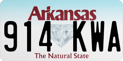 AR license plate 914KWA