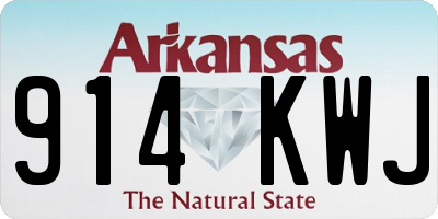 AR license plate 914KWJ
