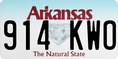 AR license plate 914KWO