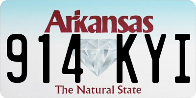 AR license plate 914KYI