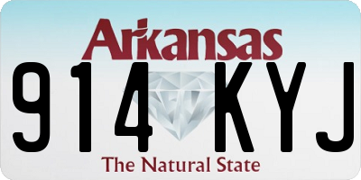 AR license plate 914KYJ