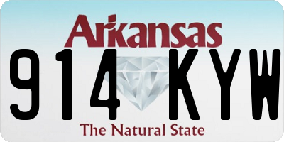 AR license plate 914KYW
