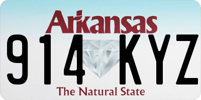 AR license plate 914KYZ