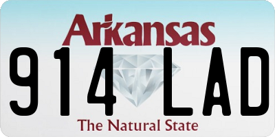 AR license plate 914LAD